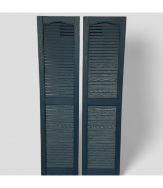 48305 Navy Blue PVC Window Shutters 2-pk