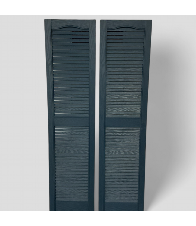 48305 Navy Blue PVC Window Shutters 2-pk