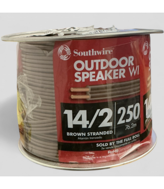 48313 Southwire 14/2 Stranded Standard Speaker Wire 250'