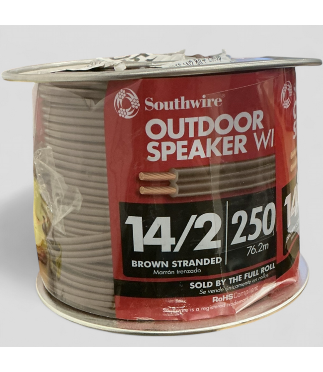 48313 Southwire 14/2 Stranded Standard Speaker Wire 250'