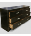 48328 Black 6-Drawer Bedroom Dresser