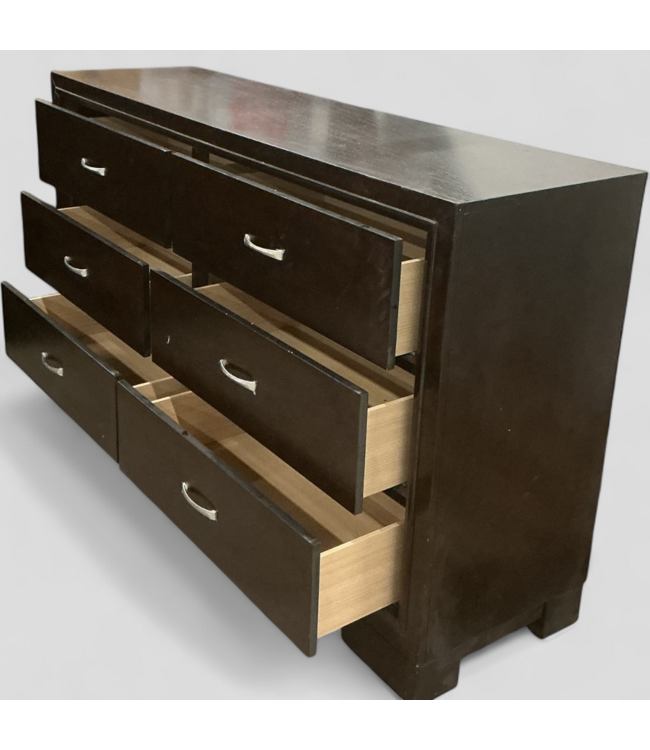 48329 Walnut 6-Drawer Bedroom Dresser