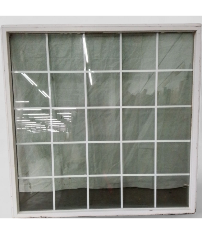 48334 White Vinyl 25 Grid Fixed Window 59.5"W x 59.5"H