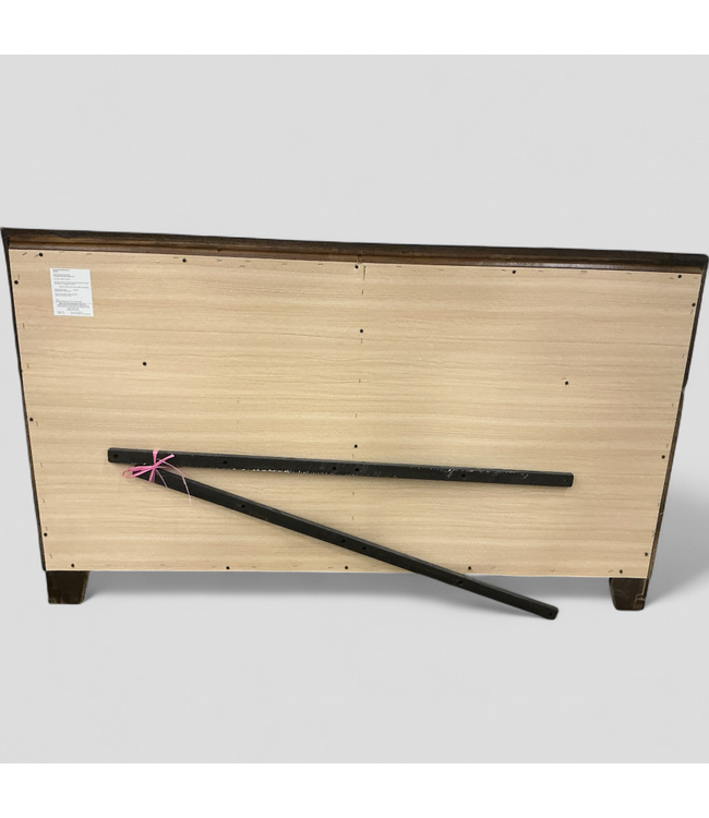 48329 Walnut 6-Drawer Bedroom Dresser