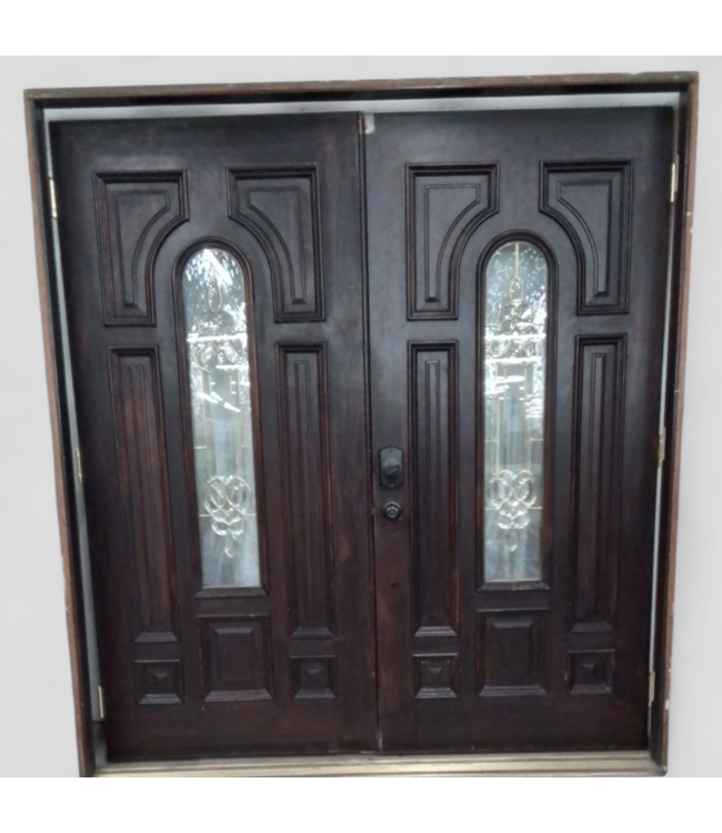 48343 Elegant Prehung Double Entry Doors 74"W x 81.5"H