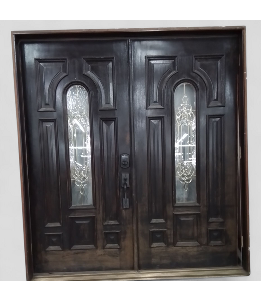48343 Elegant Prehung Double Entry Doors 74"W x 81.5"H