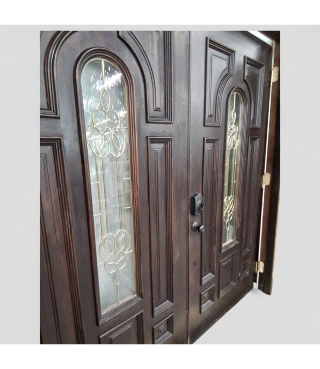 48343 Elegant Prehung Double Entry Doors 74"W x 81.5"H