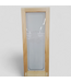 48364 Natural Pine & Frosted Glass Laundry Door 30" x 80"