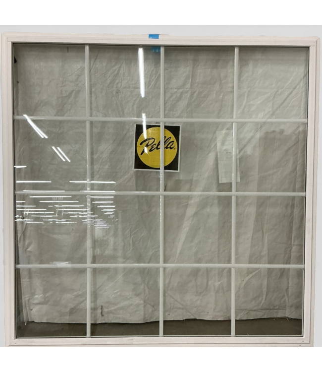 48381 Pella Gridded Fixed Frame Window 59.5"W x 59.5"H
