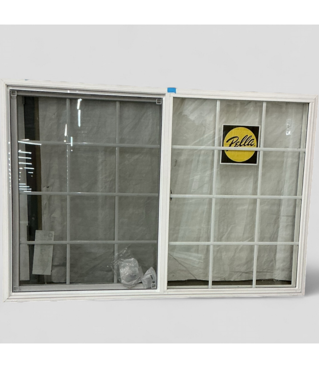 48383 Pella Sliding Gridded Window 70"W x 47.5"H