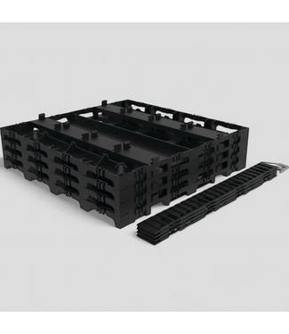 48391 Square InstaDeck Plastic Multipack Patio Kit 280 sq. ft.