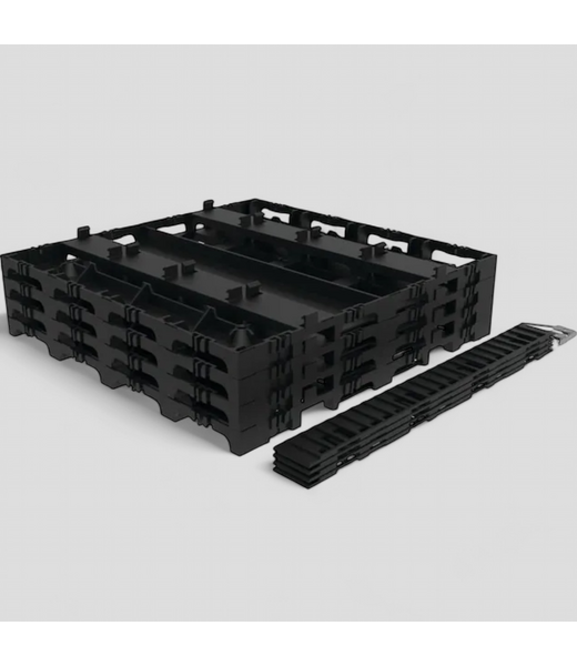 48391 Square InstaDeck Plastic Multipack Patio Kit 280 sq. ft.