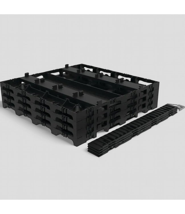 48391 Square InstaDeck Plastic Multipack Patio Kit 280 sq. ft.