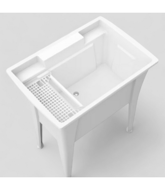 48396 RuggedTub White Freestanding Utility Tub
