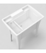48396 RuggedTub White Freestanding Utility Tub