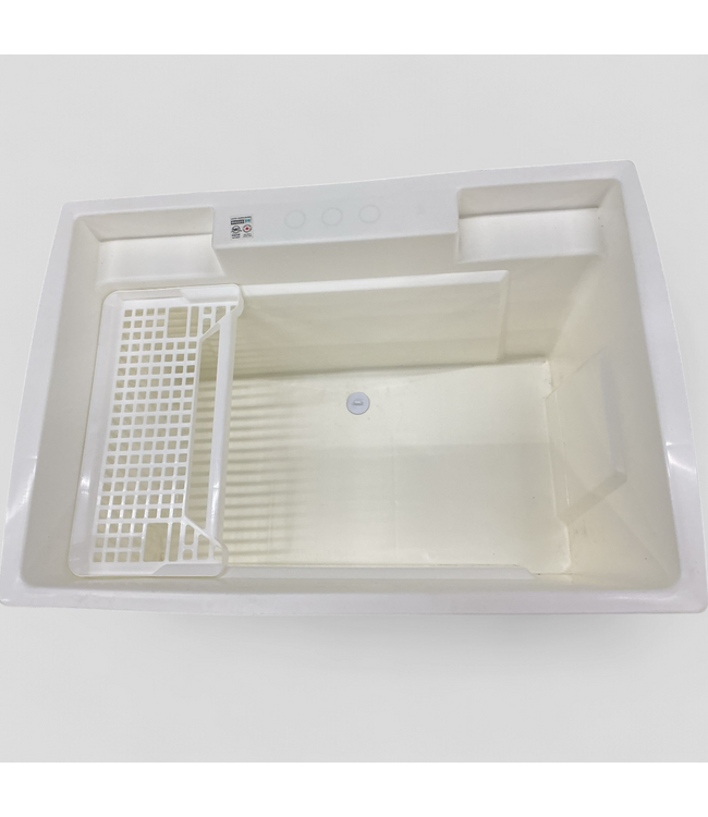 48396 RuggedTub White Freestanding Utility Tub