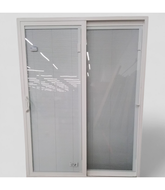 48399 Jeld-Wen 60-in x 80-in White Vinyl Patio Door