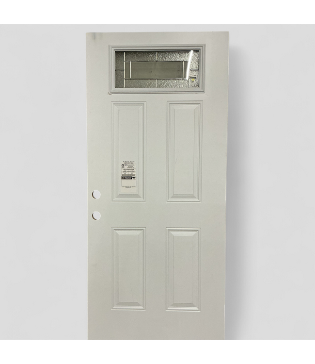 48408 Masonite 1/4 Lite Primed Exterior Door 35.5" x 79"