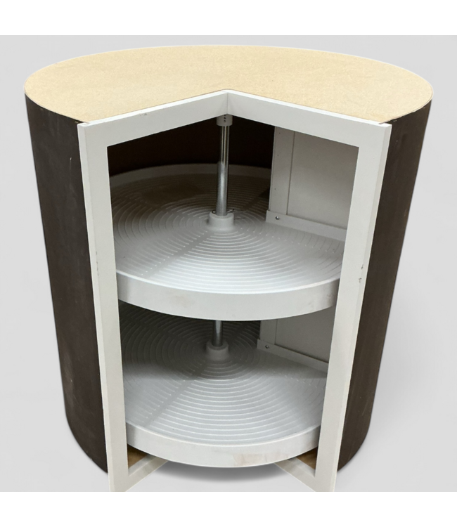 48407 Daisy White Lazy Susan 30"