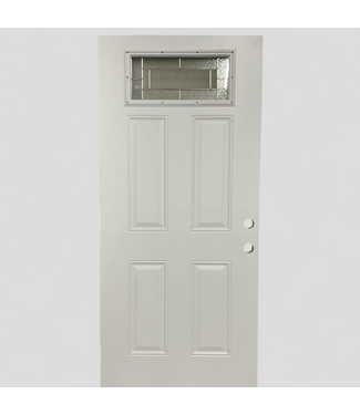 48408 Masonite 1/4 Lite Primed Exterior Door 35.5" x 79"