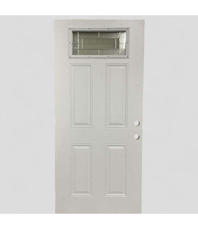 48408 Masonite 1/4 Lite Primed Exterior Door 35.5" x 79"