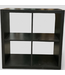 48411 Espresso Brown 4-Square Shelf 30"W