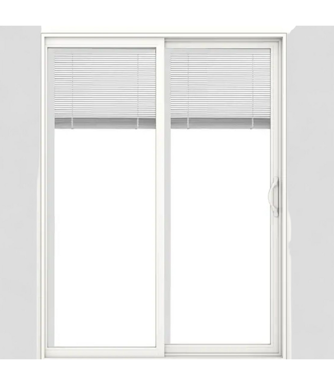 48399 Jeld-Wen 60-in x 80-in White Vinyl Patio Door