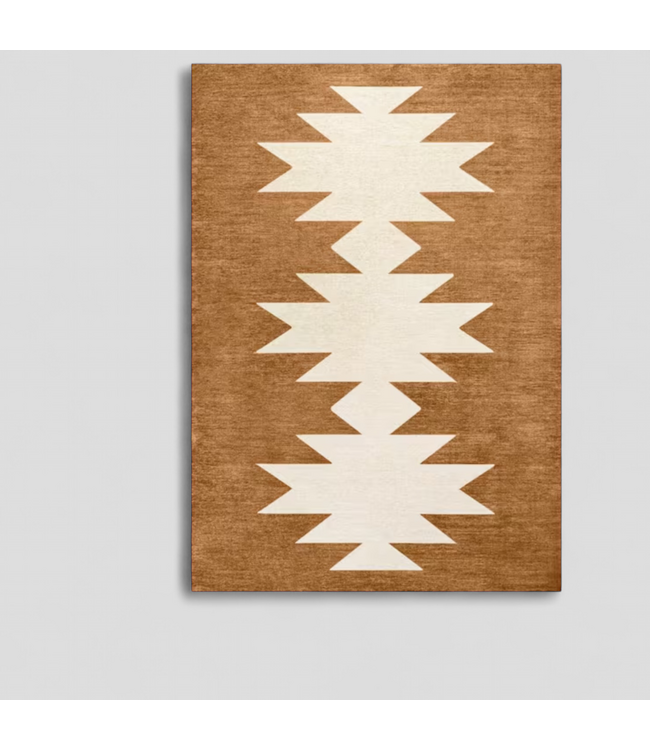 48419 Jonathan Y Chayton Rust/Cream Area Rug 4' x 6'