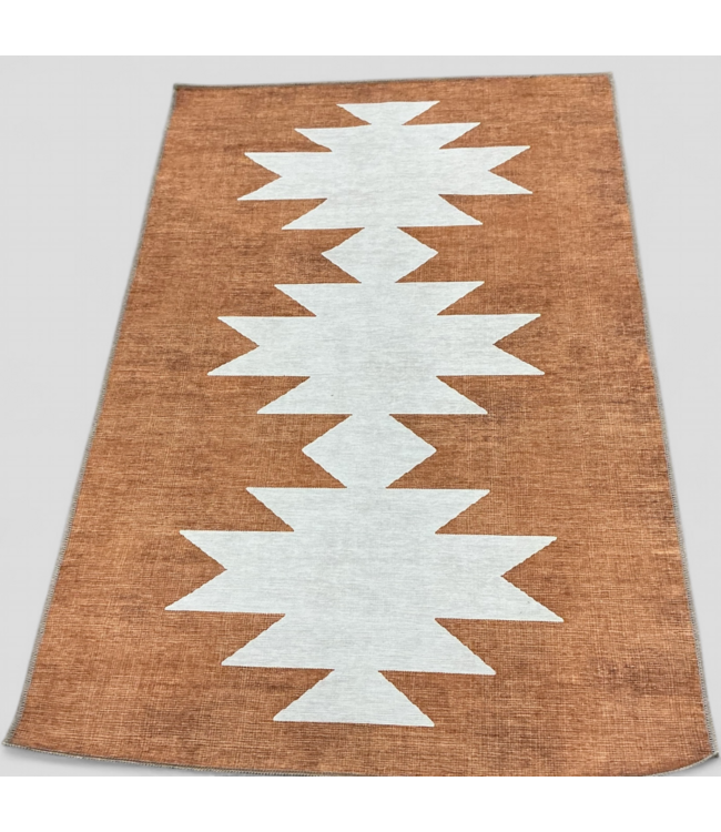 48419 Jonathan Y Chayton Rust/Cream Area Rug 4' x 6'