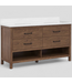 48420 Allen+Roth Lenhart Walnut Double Vanity w/Top 60"