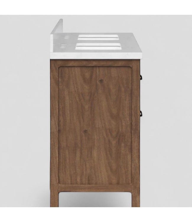 48420 Allen+Roth Lenhart Walnut Double Vanity w/Top 60"