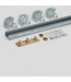 48442 72" Bi-Pass Door Sliding Closet Door Track Kit