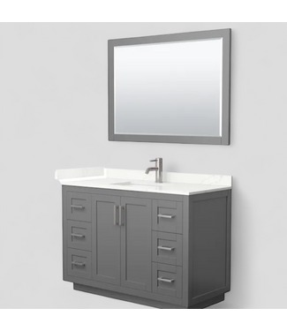48447 Wyndham Miranda Bathroom Vanity W/Mirror & Top