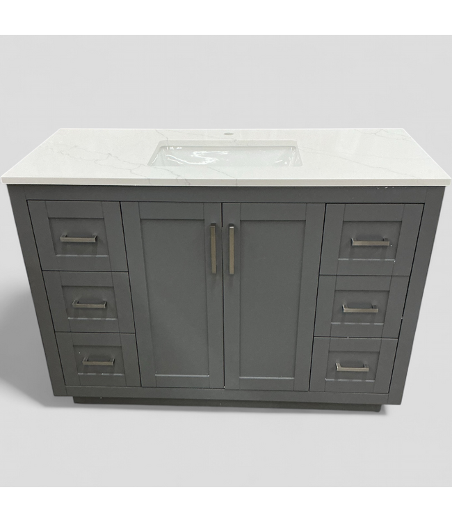48447 Wyndham Miranda Bathroom Vanity W/Mirror & Top