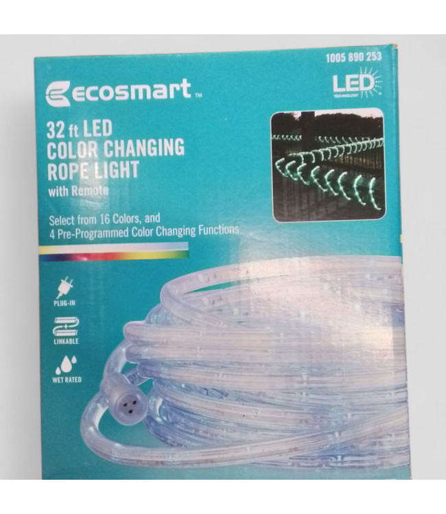 48471 EcoSmart 32 ft. RGB Plus Warm White Rope Light