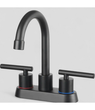48476 Project Source Matte Black Bathroom Sink Faucet