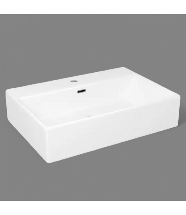 48489 Eridanus Turner Crisp White Floating Sink 23.875"W