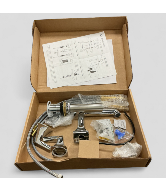 48491 Symmons Chrome Widespread 2-Handle Faucet