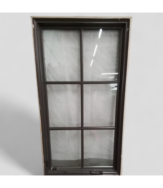 48493 Brown Aluminum Crank Out Window 29"W x 53"H