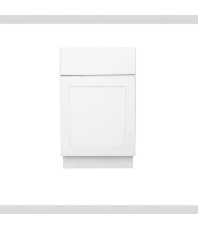 48511 Reliabilt Fairplay White Base Cabinet 21"W