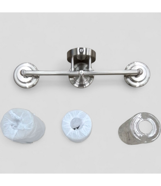 48519 3 -Light Brushed Nickel Transitional Vanity light