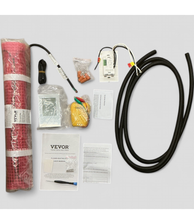 48526 Vevor Radiant Underfloor Heating Mat 10 sq. ft.