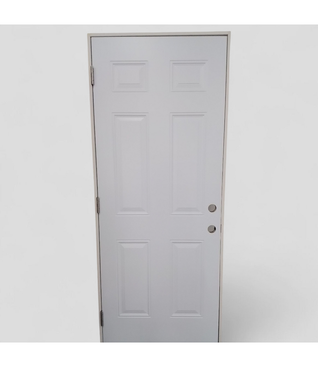 48530 Prehung 6 -Panel Steel Exterior Door 32"W x 79"H