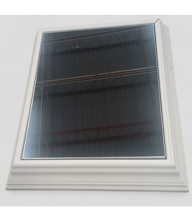 48542 allen + roth White Mirrored Square Medicine Cabinet