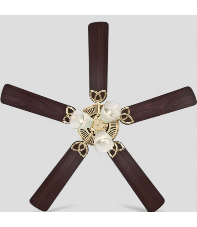 48543 Westington Vintage Brass LED Ceiling Fan 52"