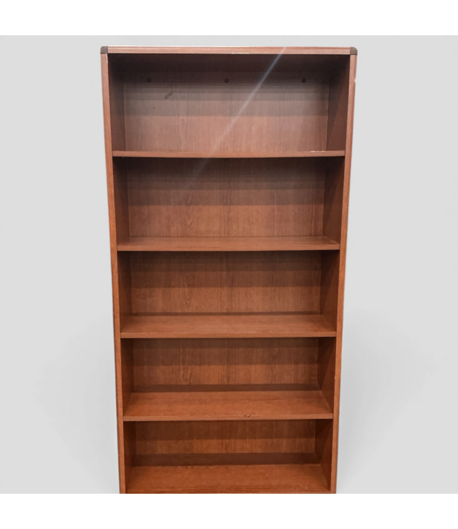 48549 5 Shelf Cherry Bookcase