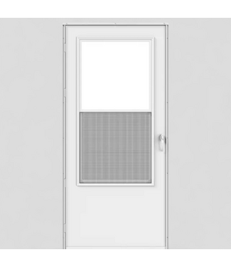 48560 Larson 20 Midview 36" x 81" White Storm Door