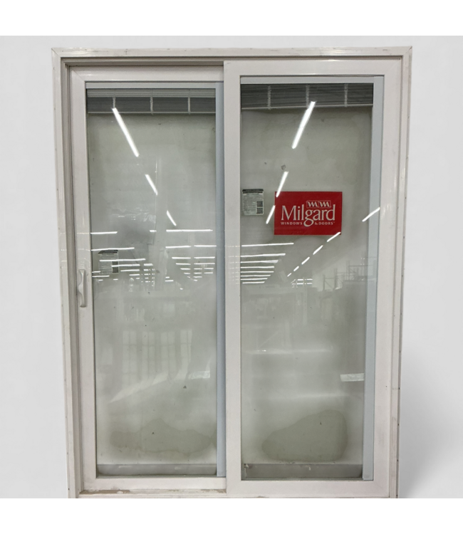 48561 Milgard White Vinyl Sliding Patio Door 60" x 80"