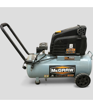 48570 McGraw 8 Gal. Horizontal Shop/Auto Air Compressor