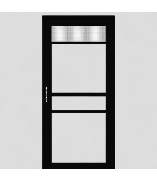 48571 Larson Split Full View 32" x 81" Black Storm Door